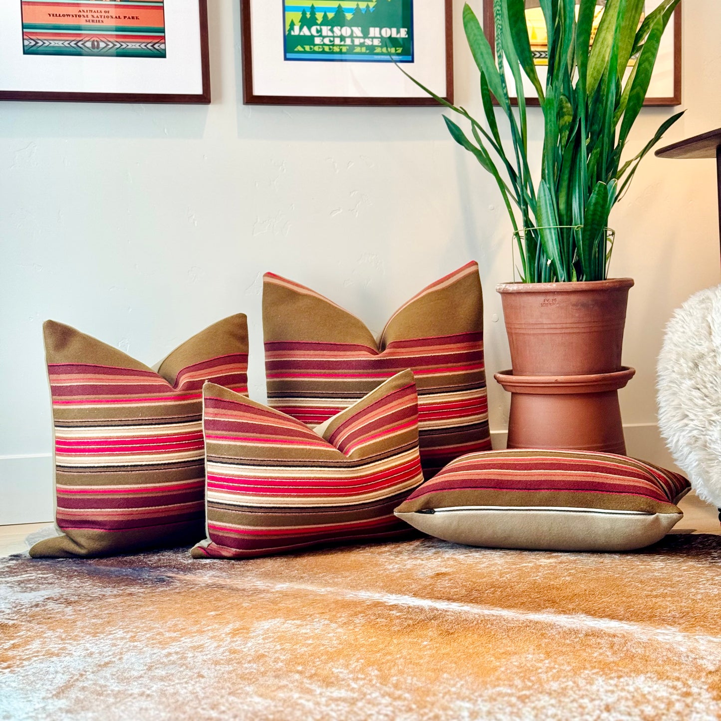 Archival Serape Fairfax Olive Pillow Cover 24X24