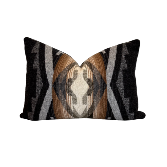 Tumalo Ridge Charcoal Pillow Cover