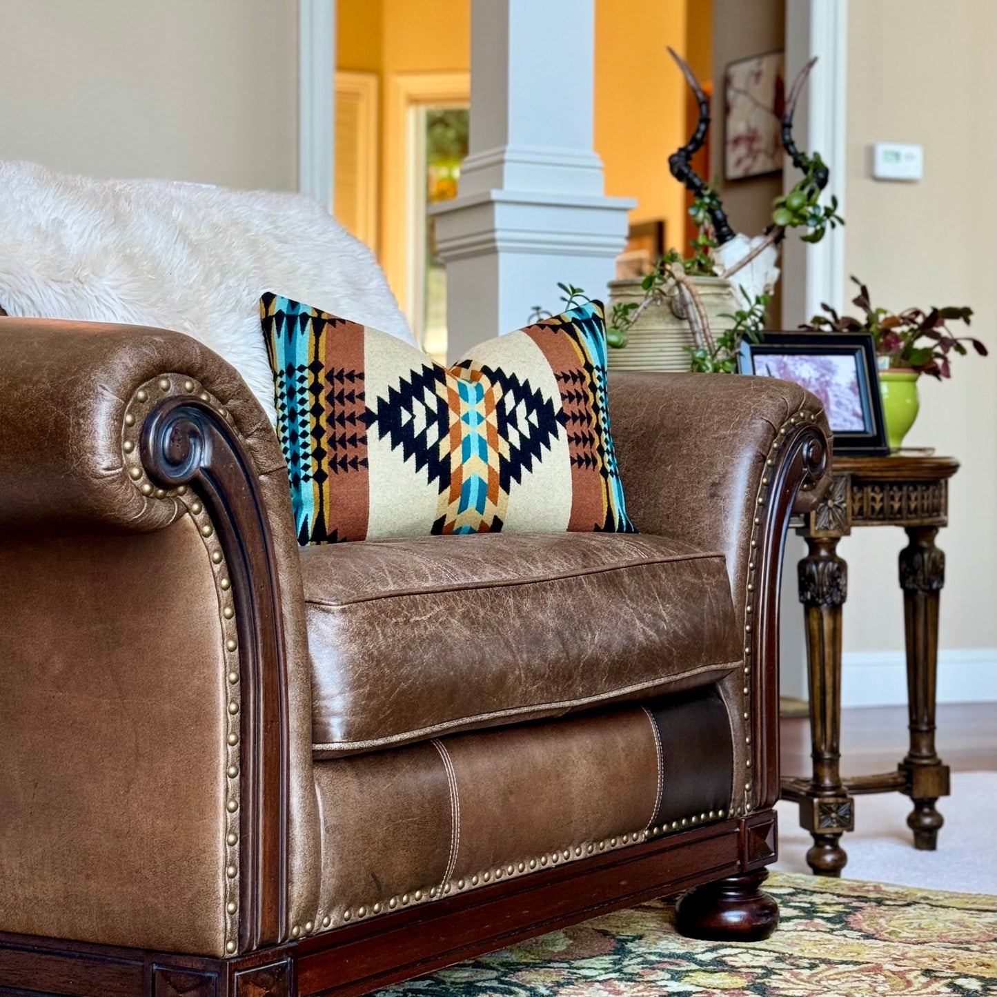 Rancho Arroyo Tan Pillow Cover