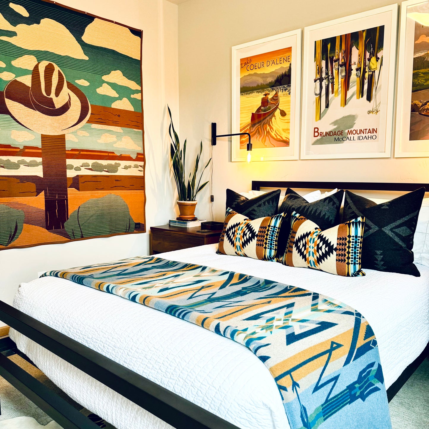 Desert Bloom Gray Pillow Cover