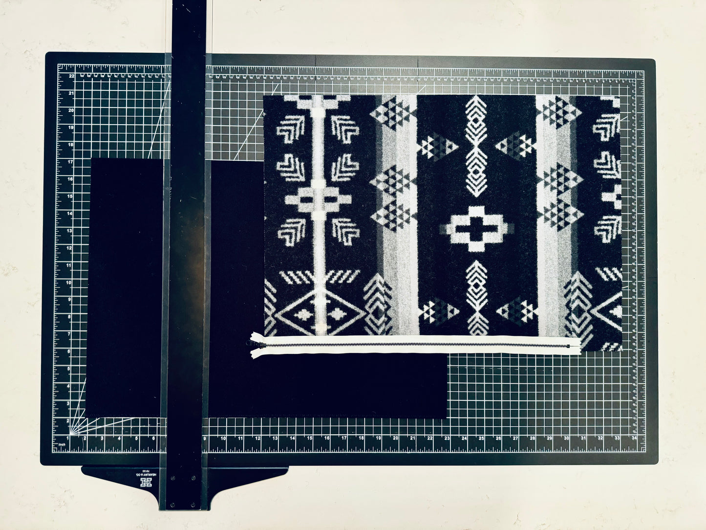 Greyscale Black Pillow Cover