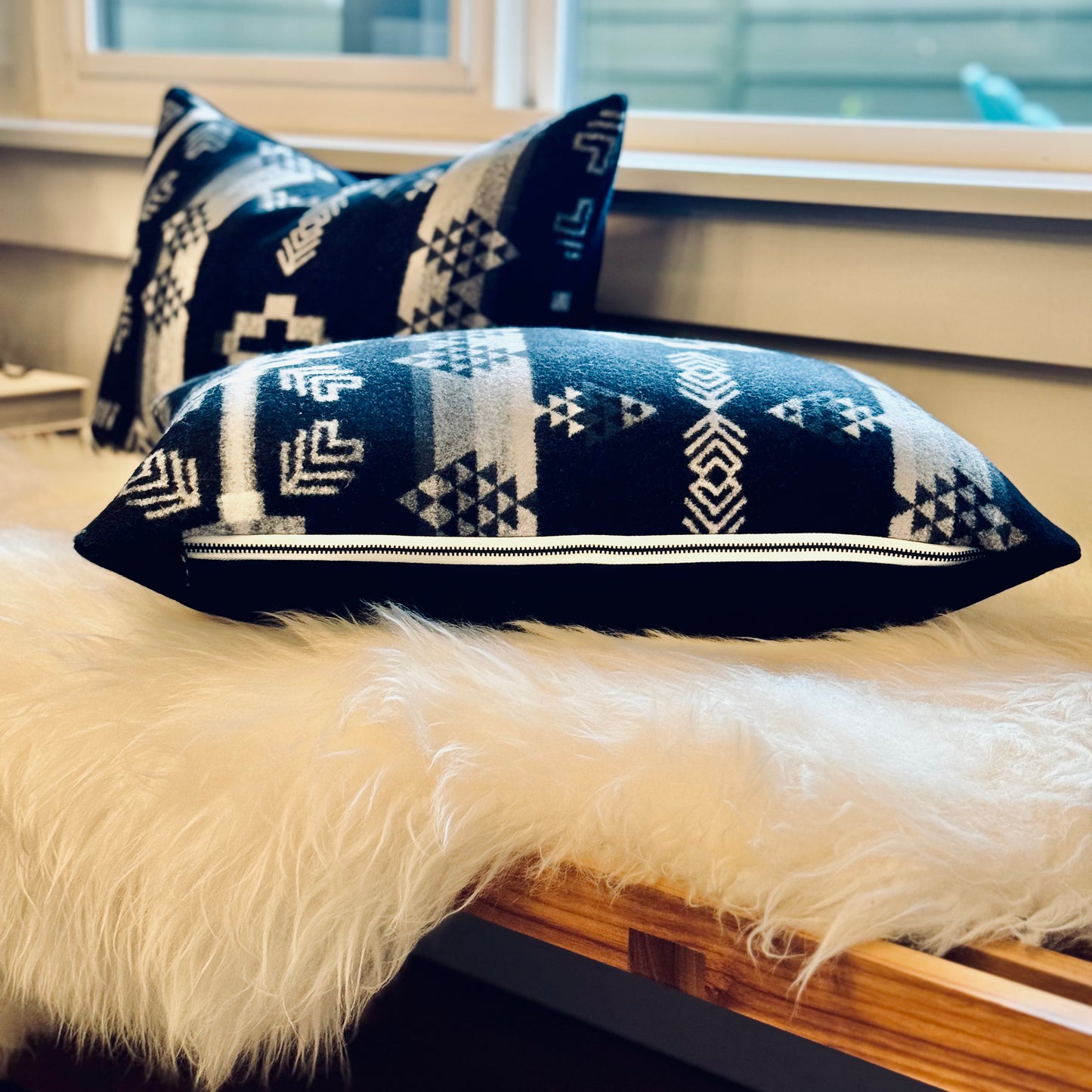 Greyscale Black Pillow Cover