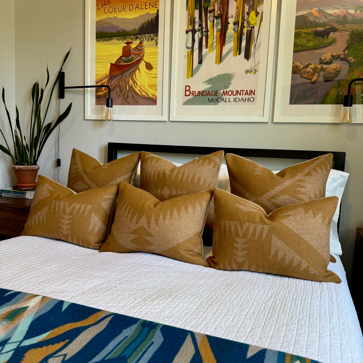 Desert Bloom Tan Pillow Cover 20X20