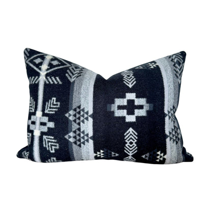 Greyscale Black Pillow Cover