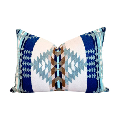 Rancho Arroyo Blue & Ivory Pillow Cover 14X20