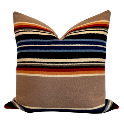 Archival Serape Gray Horse Khaki Pillow Cover 20X20