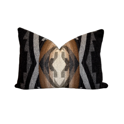 Tumalo Ridge Charcoal Pillow Cover